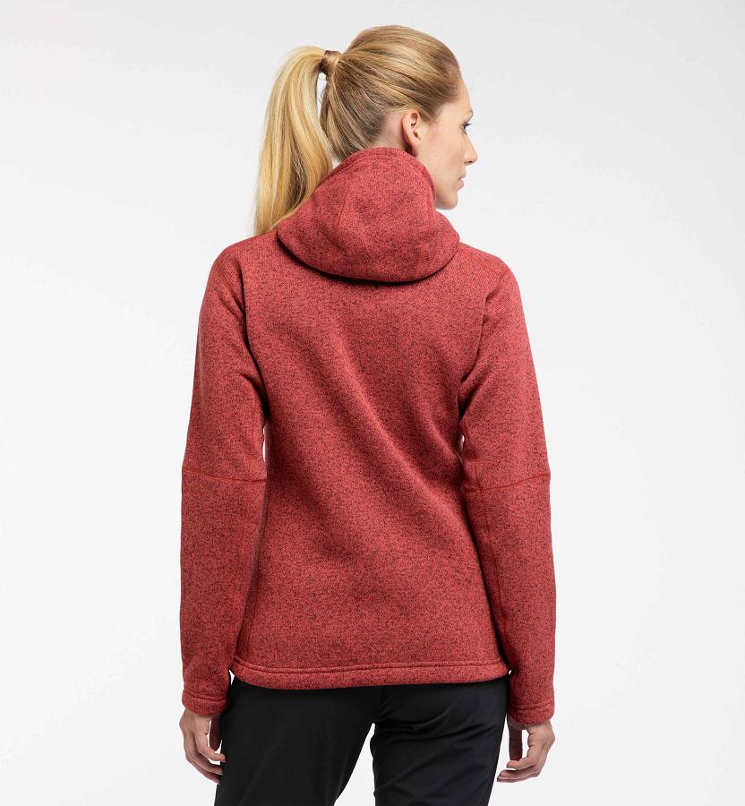 Haglöfs Womens Swook Fleece Red New Zealand 48716BFGD